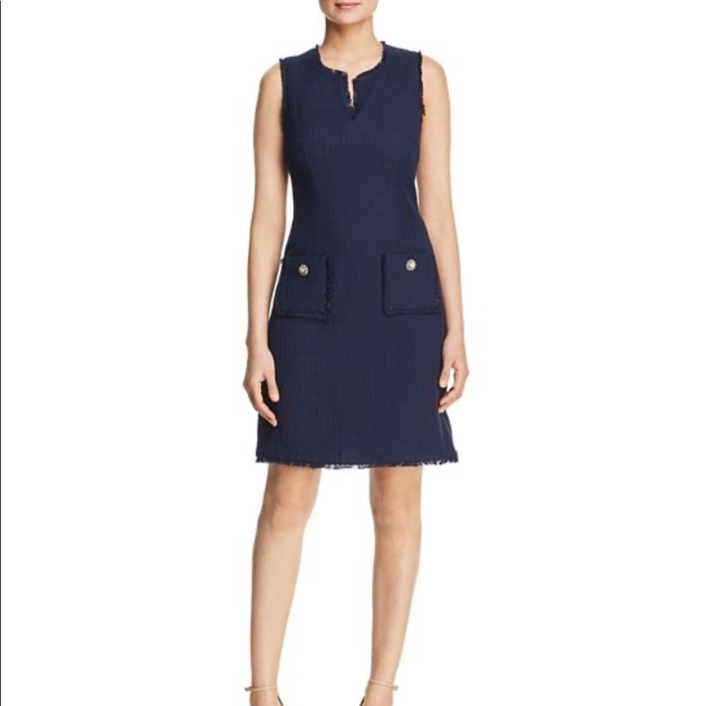 NWOT Karl Lagerfeld Tonal Tweed Dress ( 4 )